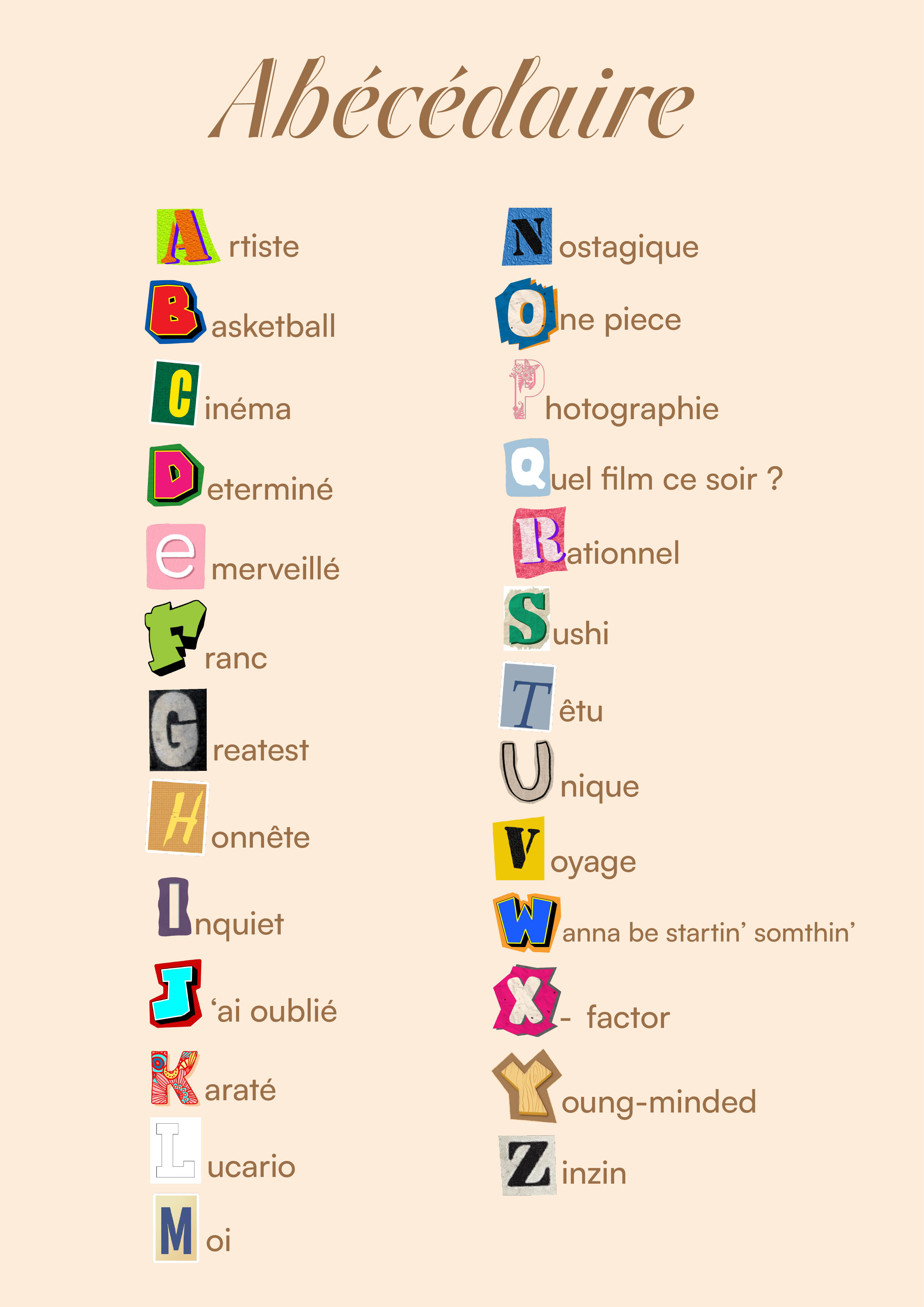 Abécédaire